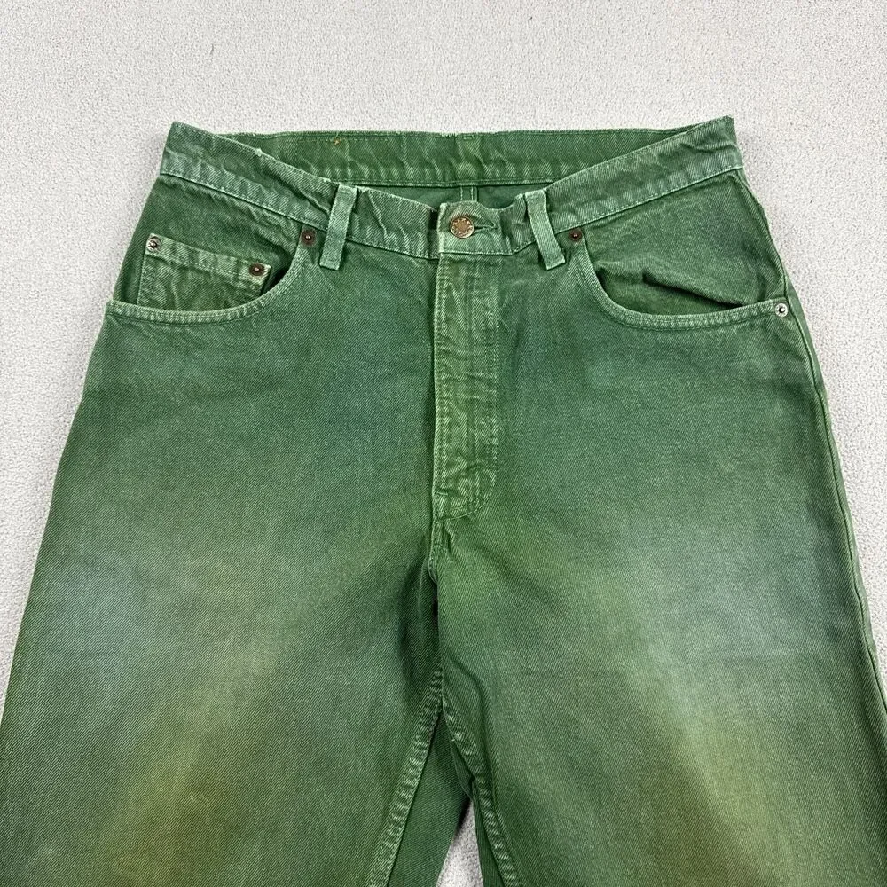 Levis Jeans Mens Size 32x32 Vintage Green Faded 560 Loose Taper Made in USA
